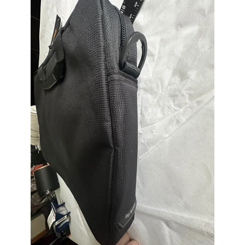 Solo Pro Slim Brief Black Laptop Bag Case Fits Up to 14.1 Inch Screen NWT